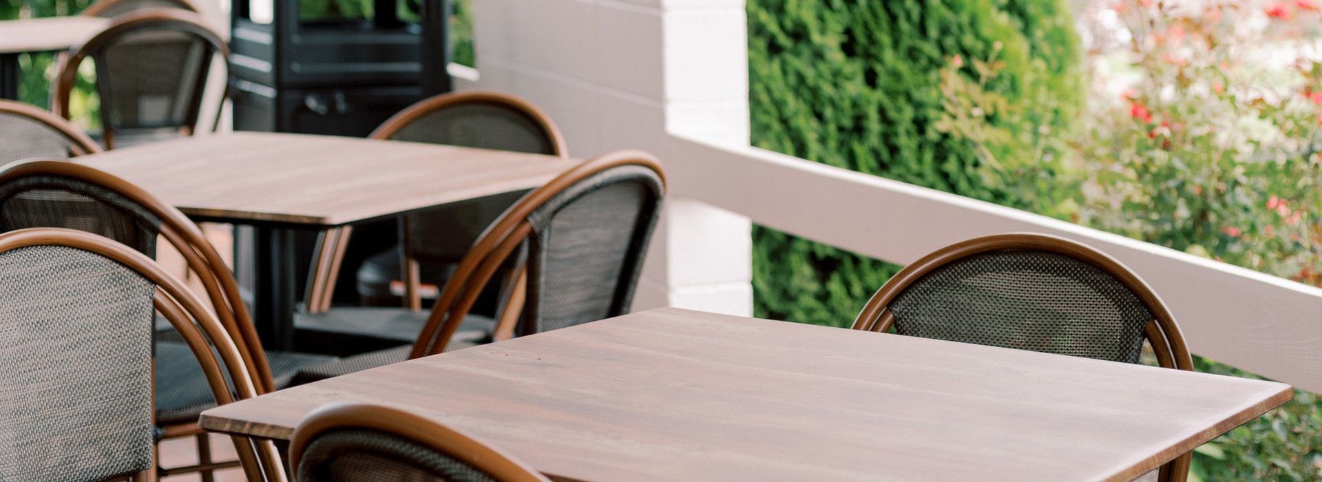 Grill patio seating